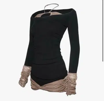 THEREDTHREAD S sheer docked dress mini