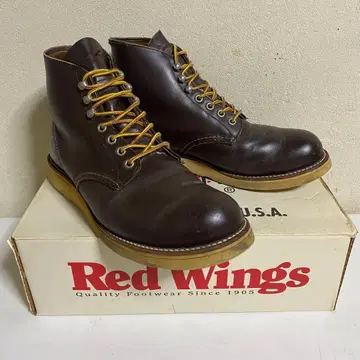 보관품 RED WING 유리 가죽 RW-8160 9D 99년제 개 택