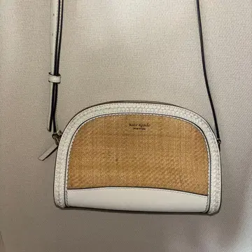 케이트 스페이드 스트로우 가죽 숄더백