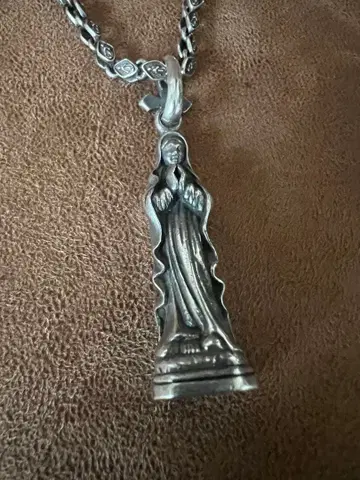 마리아 실버 성모상 펜던트 목걸이