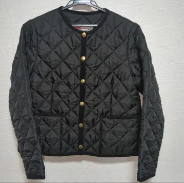 트래디셔널 웨더웨어 퀼팅 자켓 블랙