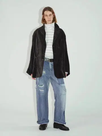 ensou. 엔소우 Scar 티슈 페인터 진 데님