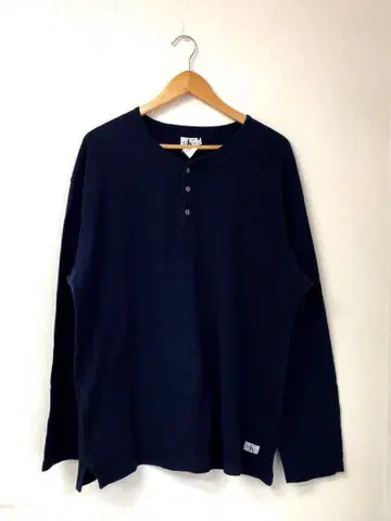 H75 캘빈클라인 진 남성용 헨리넥 긴팔 T셔츠 L