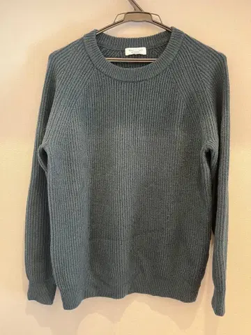 BEAUTY&YOUTH 리브 편직 스웨터 S 다크 그린