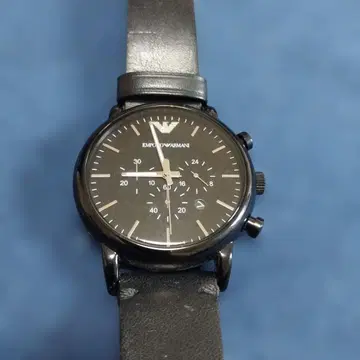 EMPORIO ARMANI 블랙 손목시계 AR-1918