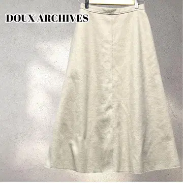 두 알시브 플레어 스커트 롱 헤링본 베이지 5761