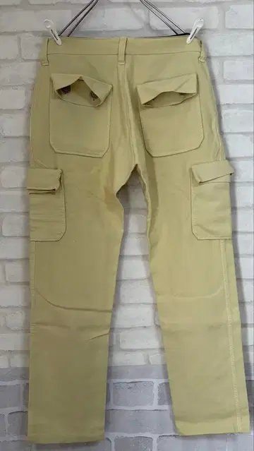SLOW GUN 카고 팬츠 옐로우 컬러 사이즈 2 남성용