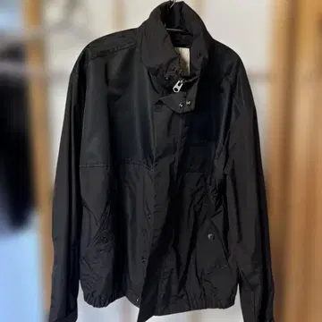 PANELED-RJACKET/로고 나일론 자켓 블랙 중고