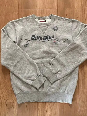 블루 블루 그레이 맨투맨