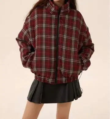 지하인 온라인 리버서블 다운 자켓 빨간색