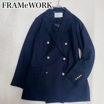 FRAMeWORK 프레임워크 로얄 플란넬 더블 브레스트 캐시미어 혼방