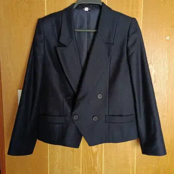 네이비 더블 브레스트 테일러드 자켓
