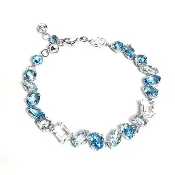 [새상품급] SWAROVSKI 스와로브스키 Gema 팔찌 블루 계열