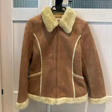 페이크 무스탕 코트 L 사이즈