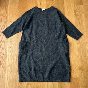 pas a pas 원피스 일본제 울 릴렉스 코쿤 다크 그레이