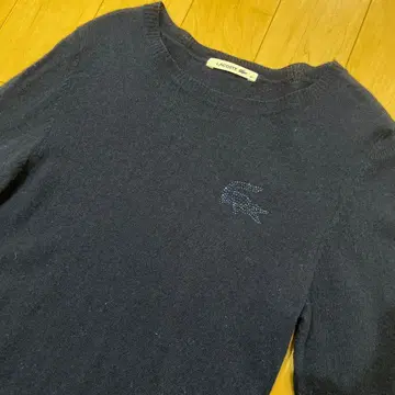 LACOSTE 라코스테 네이비 긴팔 니트 원피스 36