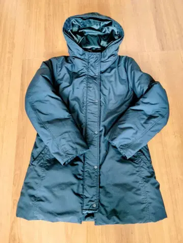 유니클로 롱 다운 자켓 코트 L 네이비