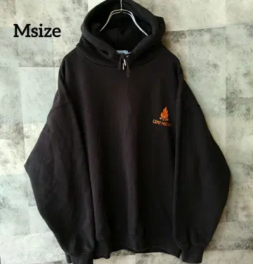 MULGA 몰가 Msize 캠핑 모티브 풀오버 후드티 그레이