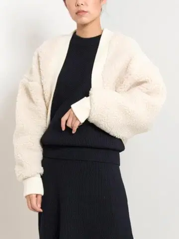 HYKE 하이크 보아 볼레로 자켓 가디건