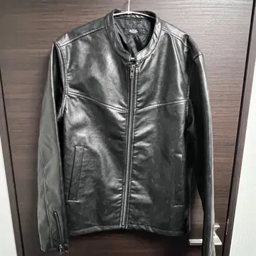 AZUL BY MOUSSY 빈티지 인조 가죽 라이더스 블루종