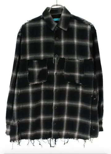 MUZE CRASHED OMBRE CHECK SHIRT