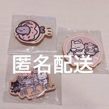 새상품 화이트 타이거와 블랙 타이거 콜라보 카페 우드 마그넷