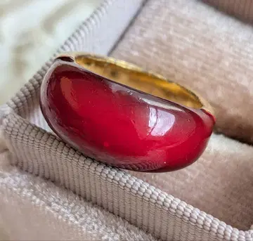 Trifari 트리파리 깊이 있는 빨간색 그라데이션 반지 반지 빈티지