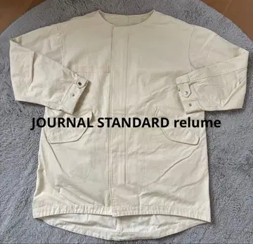 저널 스탠다드 리룸 코튼 트윌 노카라 숏 모즈