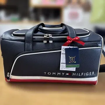 TOMMY HILFIGER 보스턴 백 네이비/레드