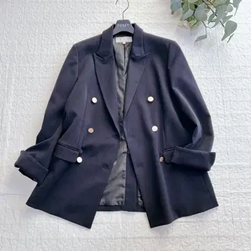 ROPE' PICNIC 더블 자켓 네이비 골드 버튼 테일러드 L