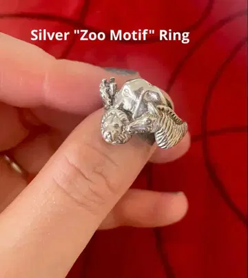동물 모티브 실버 반지 16호