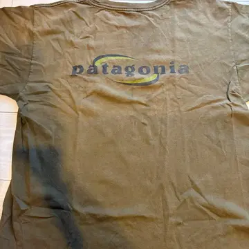 patagonia 오가닉 코튼 T셔츠 카키
