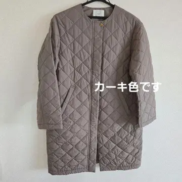 이에나 IENA 노카라 퀼팅 코트 자켓 34