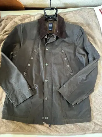 [하자품] GAP 옷깃 코듀로이 발수 헌팅 재킷 (레어 빈티지풍)