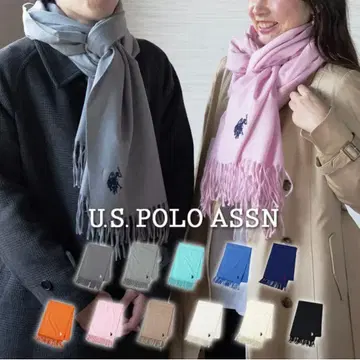 택 포함 미사용 새상품 U.S. POLO ASSN. 블루 스톨
