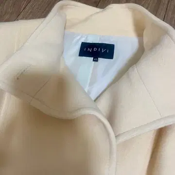 INDIVI 아이보리 롱 코트 40