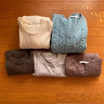 여성용 스웨터 & 상의 세트 ( 5점 )