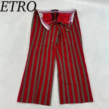 J667 새상품급 L 에트로 이탈리아제 슬랙스 레드 남성용