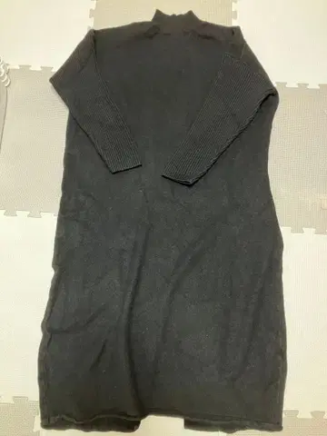 블랙 니트 원피스 긴팔