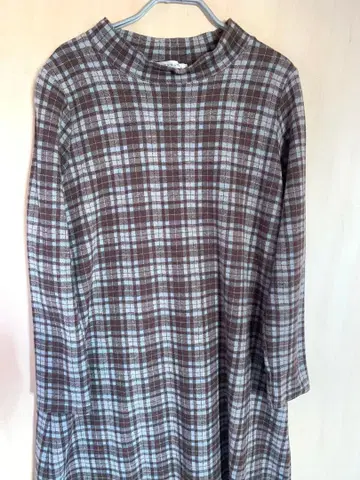 원피스 체크 무늬 가을/겨울