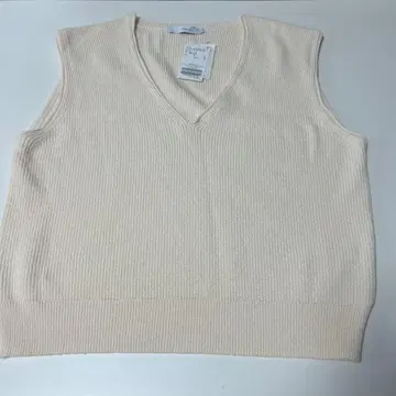 FRAMEWORK 아이보리 V넥 니트 베스트 M