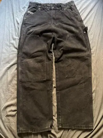 WASTED PARIS 더블니 블랙 데님 스트릿