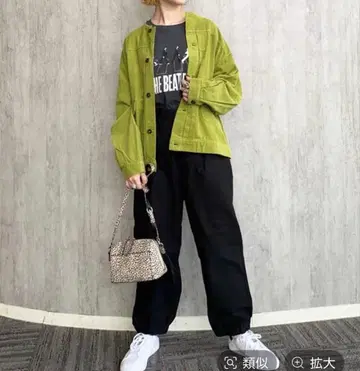 니코앤드 텐더 코듀로이 블루종 라이트 그린