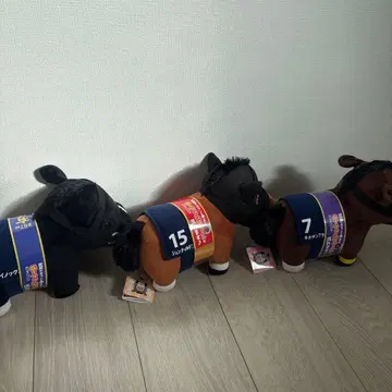 경주마 봉제 인형 팬퍼레이 3개 세트