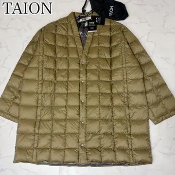 새상품 TAION 한텐 다운 가디건 101HT 사이즈 2 BEIGE