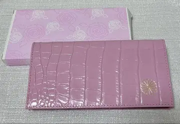 황궁 악어 엠보싱 장지갑 핑크 마카롱 핑크 미사용 새상품 박스 포함
