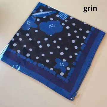 grin 코튼 실크 미니 DOTflower 반다나