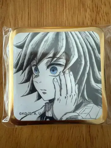 귀멸의 칼날 캔뱃지 토미오카 기유 스퀘어