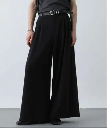 [ HARE ] DABO 루즈 와이드 팬츠 블랙 프리 사이즈