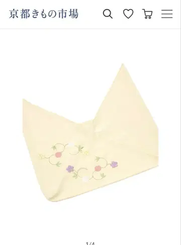 교토 키네야 [교토 토미노코지 키네야] 삼각 주머니 사사츠루 자수